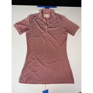 Chick-fil-A Team Style Red White Striped Polo Shirt Uniform Costume Top - XS